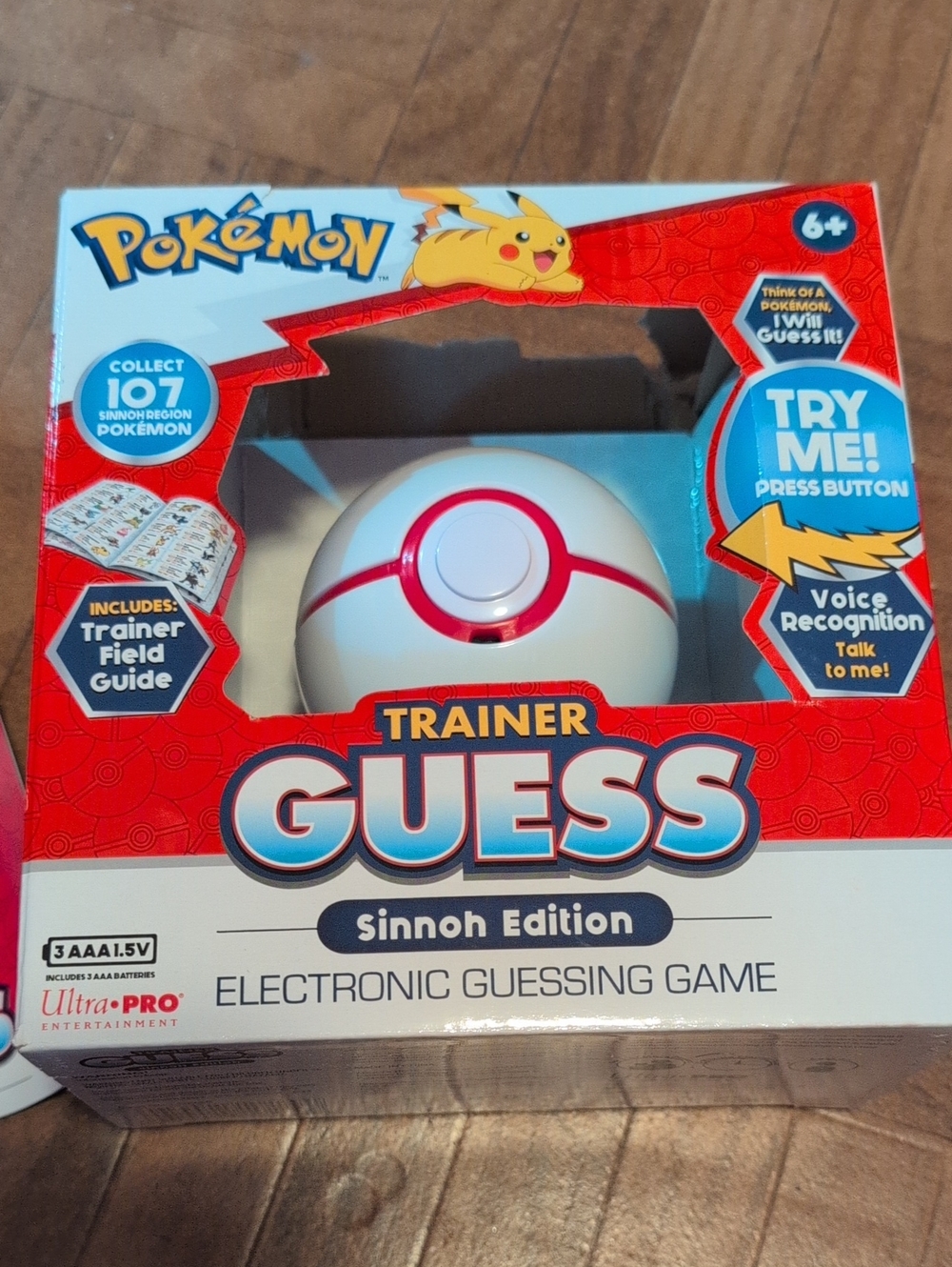 Pokemon Trainer Guess Sinnoh Edition Electronic Game - White & Red